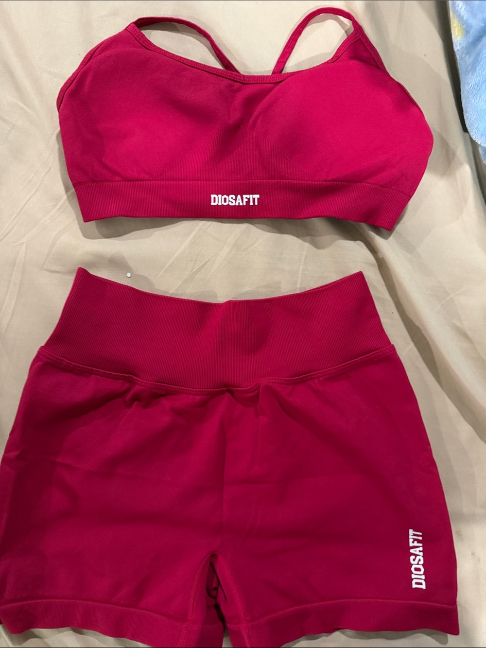 Diosafit Women's Hot Pink High-Waist Active Shorts